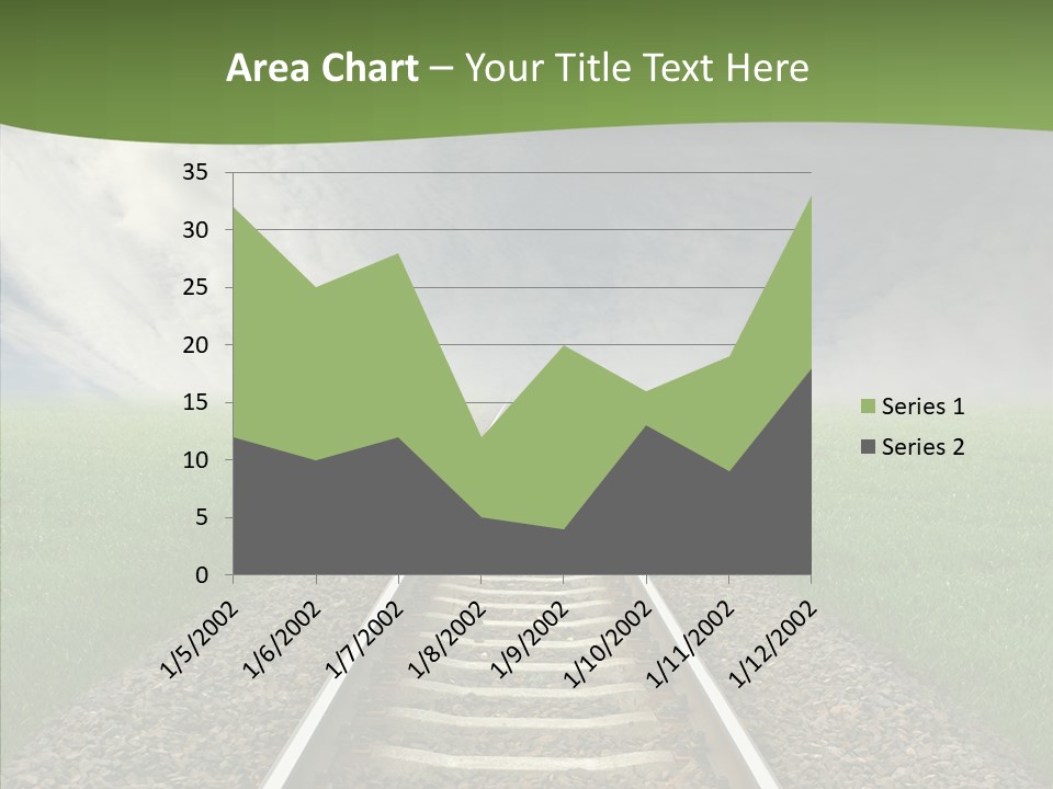 Path Sunset Transport PowerPoint Template