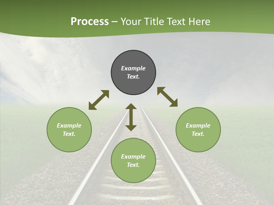 Path Sunset Transport PowerPoint Template
