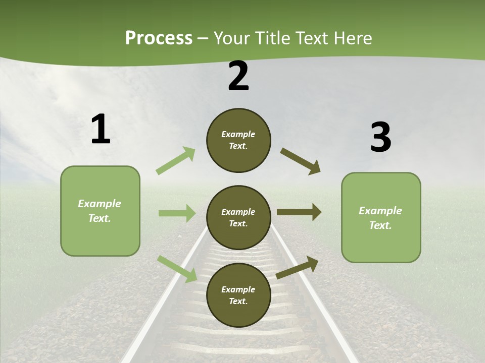 Path Sunset Transport PowerPoint Template
