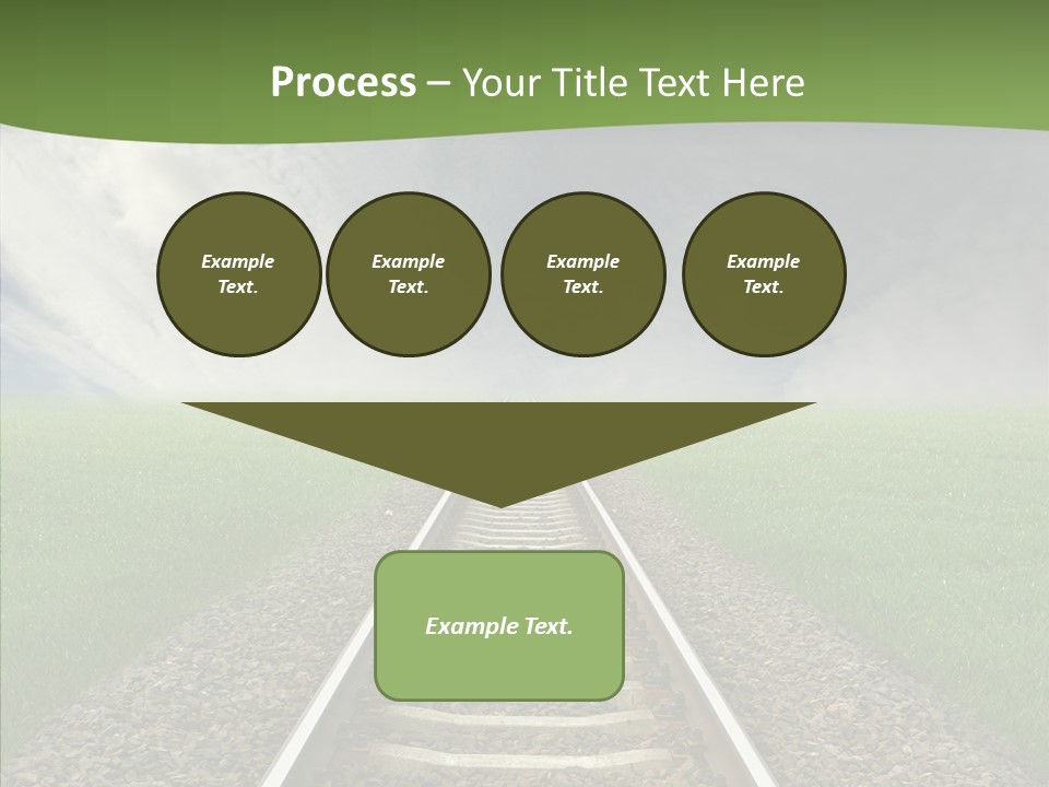 Path Sunset Transport PowerPoint Template
