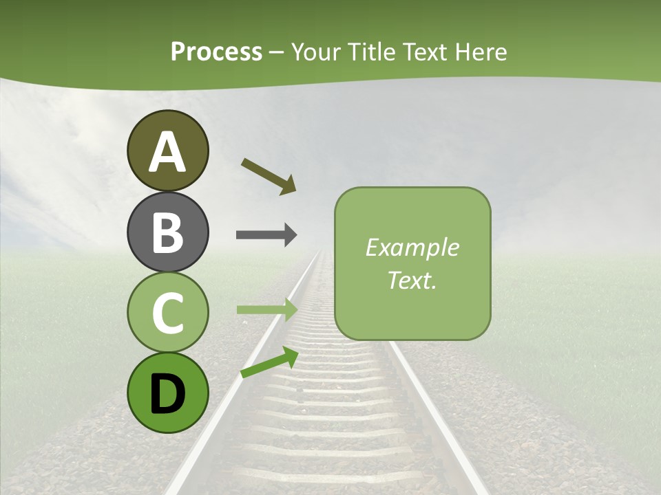 Path Sunset Transport PowerPoint Template