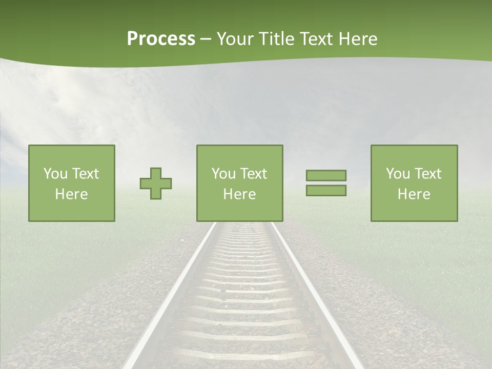 Path Sunset Transport PowerPoint Template