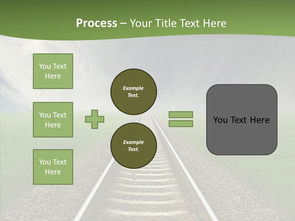 Path Sunset Transport PowerPoint Template