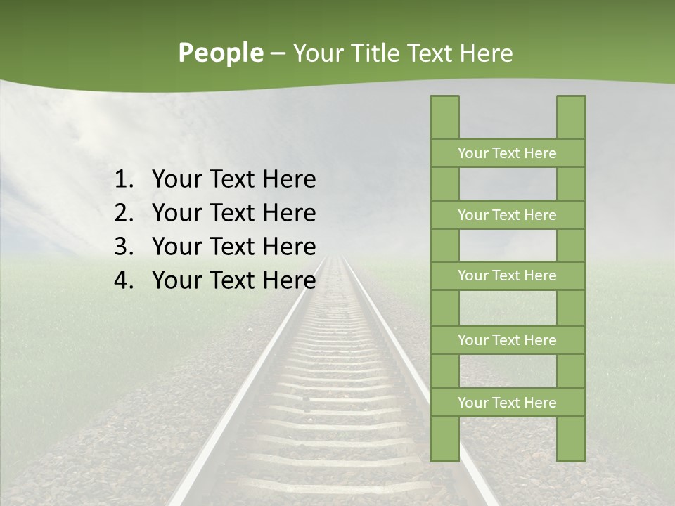 Path Sunset Transport PowerPoint Template