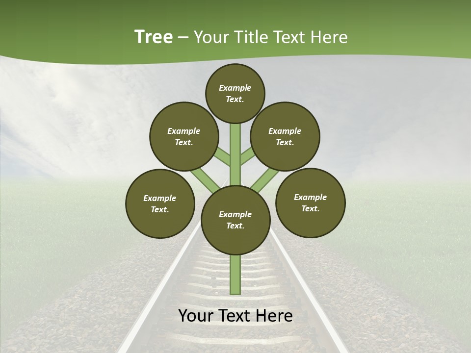 Path Sunset Transport PowerPoint Template