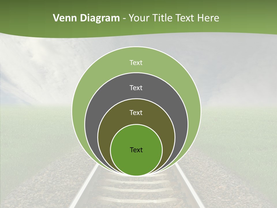 Path Sunset Transport PowerPoint Template