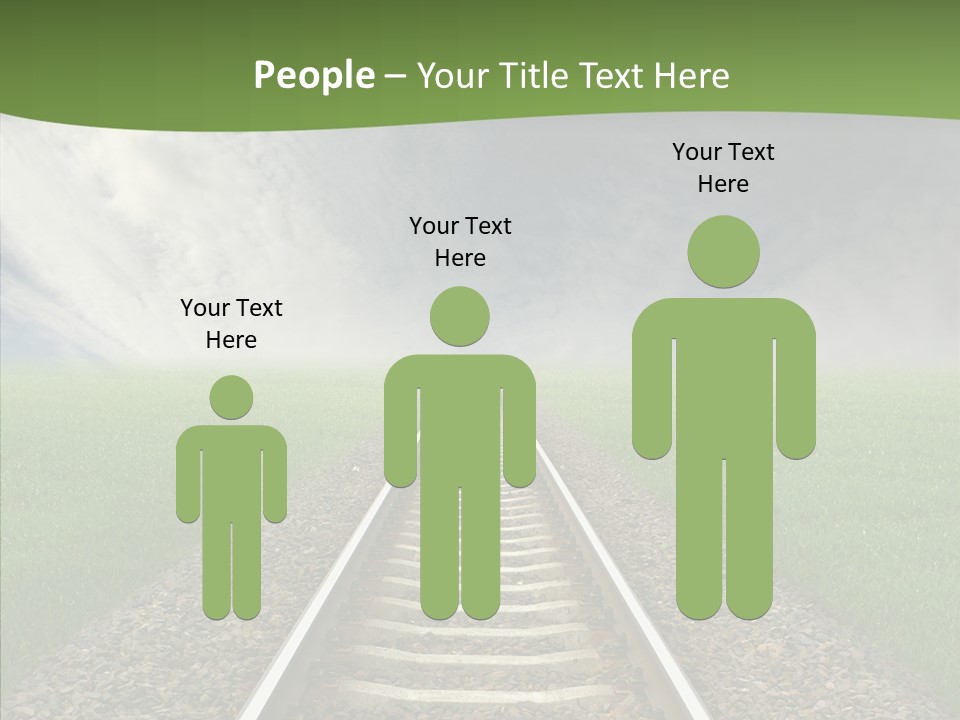 Path Sunset Transport PowerPoint Template