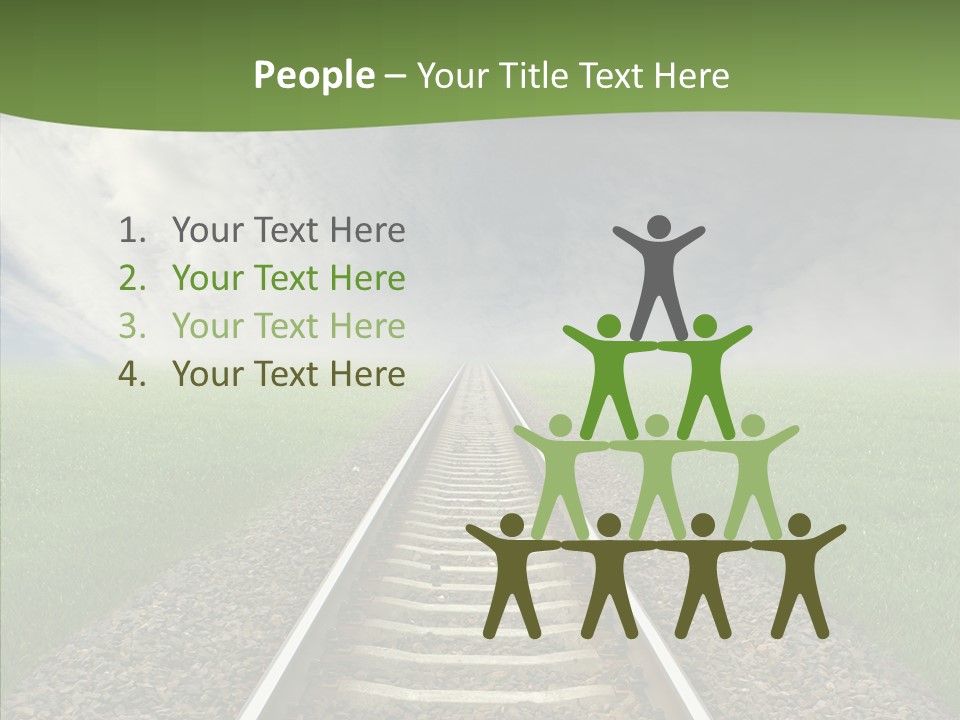 Path Sunset Transport PowerPoint Template