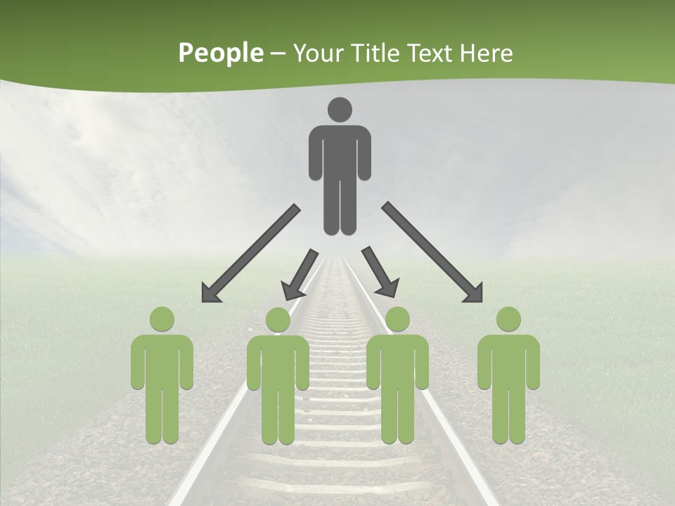 Path Sunset Transport PowerPoint Template