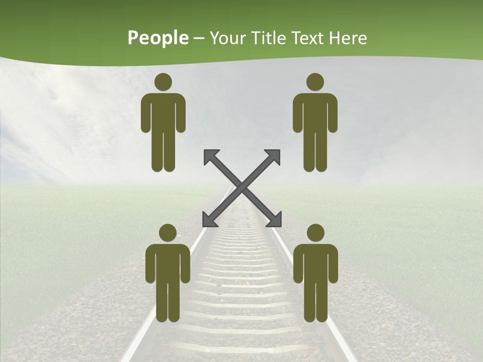 Path Sunset Transport PowerPoint Template