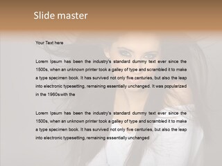 Skincare Model Smile PowerPoint Template