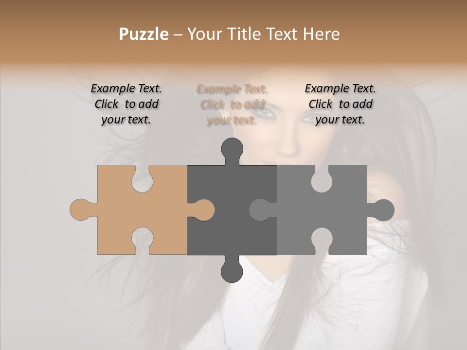 Skincare Model Smile PowerPoint Template