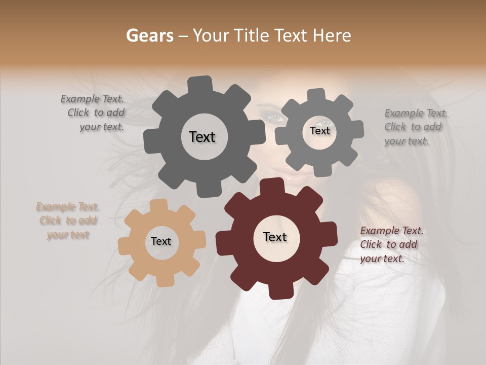 Skincare Model Smile PowerPoint Template