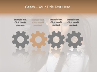 Skincare Model Smile PowerPoint Template