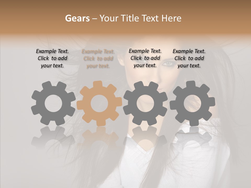 Skincare Model Smile PowerPoint Template