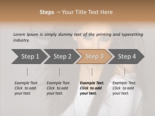 Skincare Model Smile PowerPoint Template