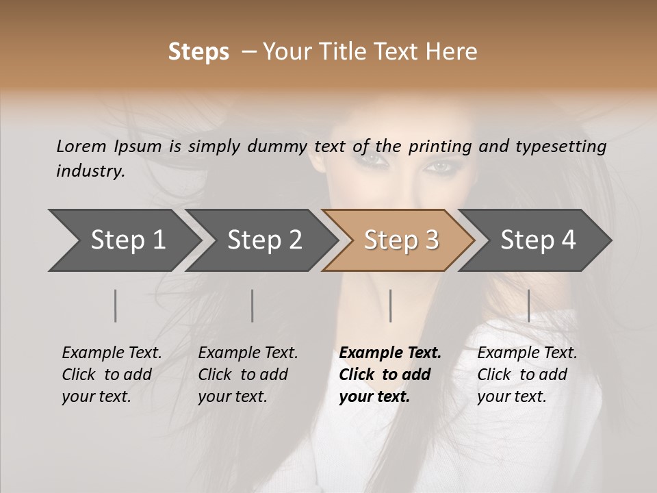 Skincare Model Smile PowerPoint Template