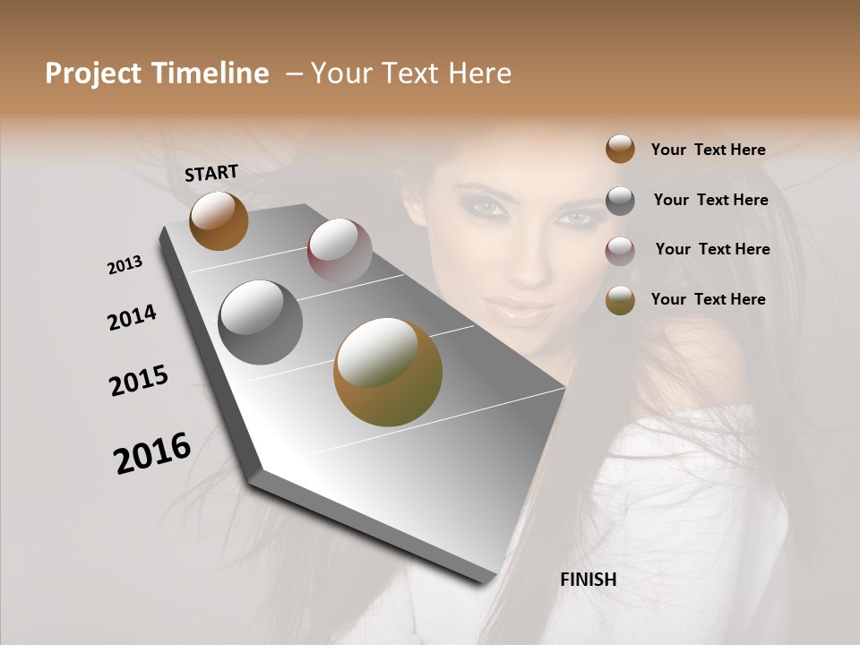 Skincare Model Smile PowerPoint Template
