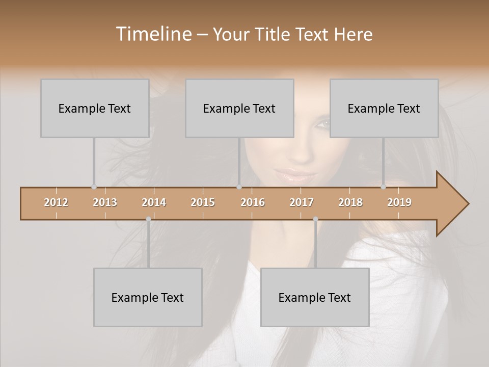 Skincare Model Smile PowerPoint Template