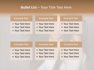 Skincare Model Smile PowerPoint Template