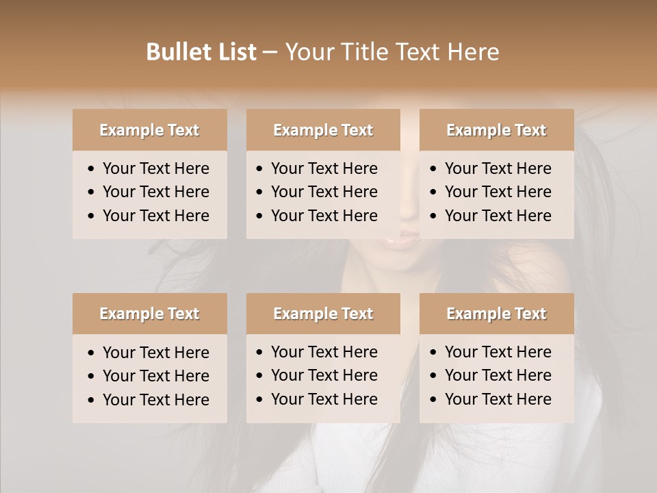 Skincare Model Smile PowerPoint Template
