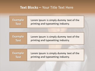 Skincare Model Smile PowerPoint Template