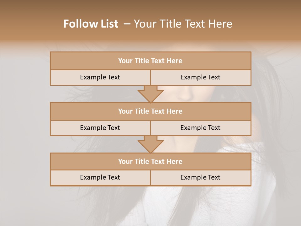 Skincare Model Smile PowerPoint Template