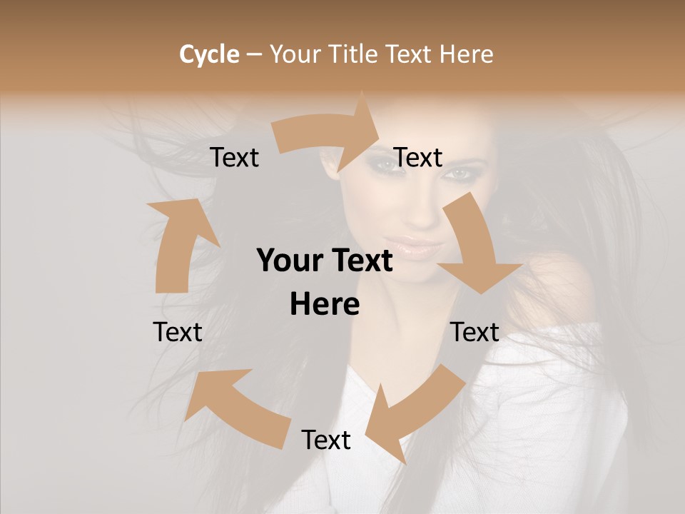 Skincare Model Smile PowerPoint Template