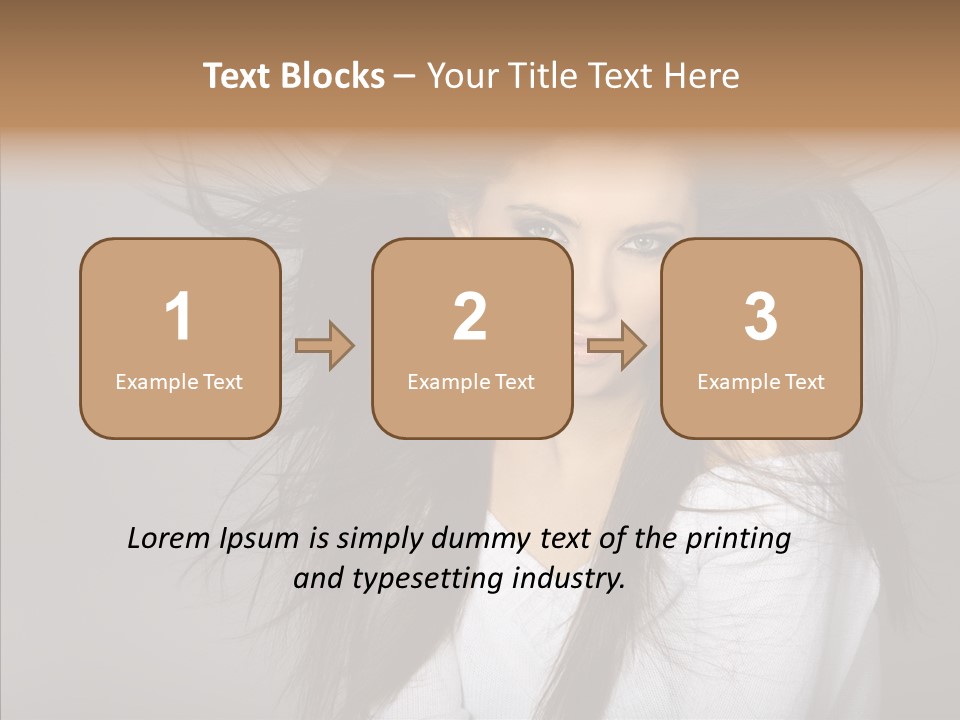 Skincare Model Smile PowerPoint Template