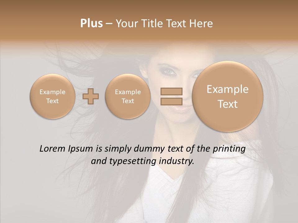 Skincare Model Smile PowerPoint Template