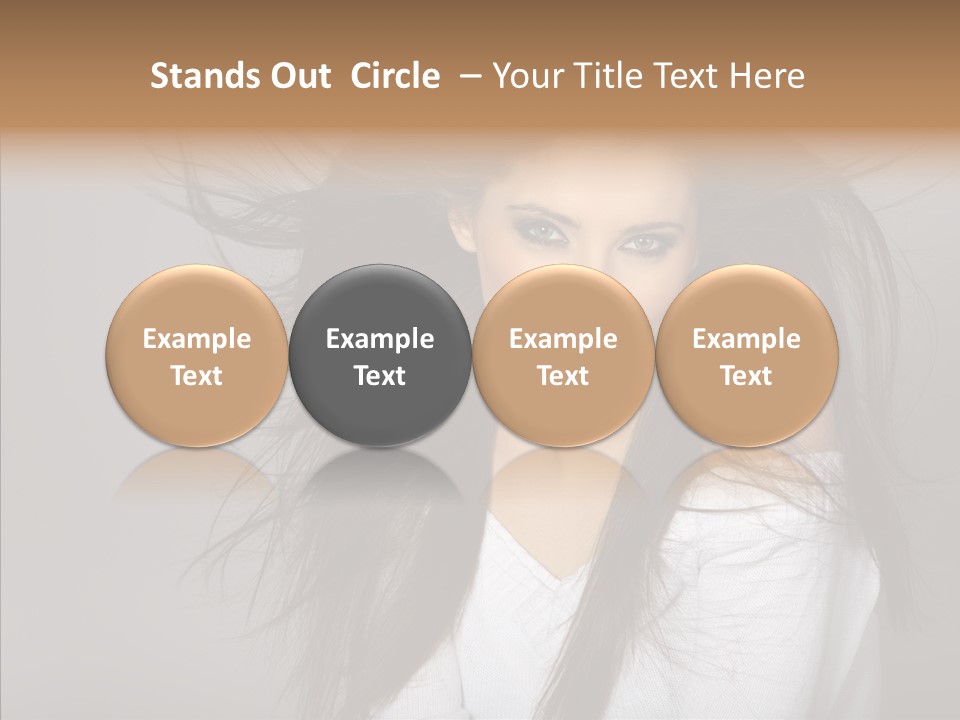 Skincare Model Smile PowerPoint Template