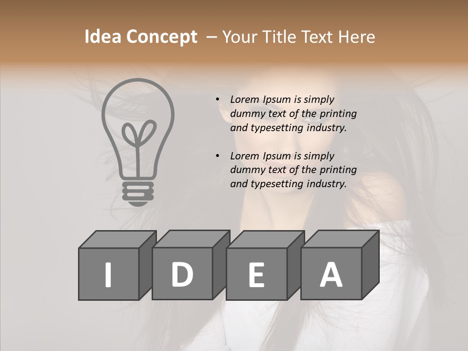 Skincare Model Smile PowerPoint Template