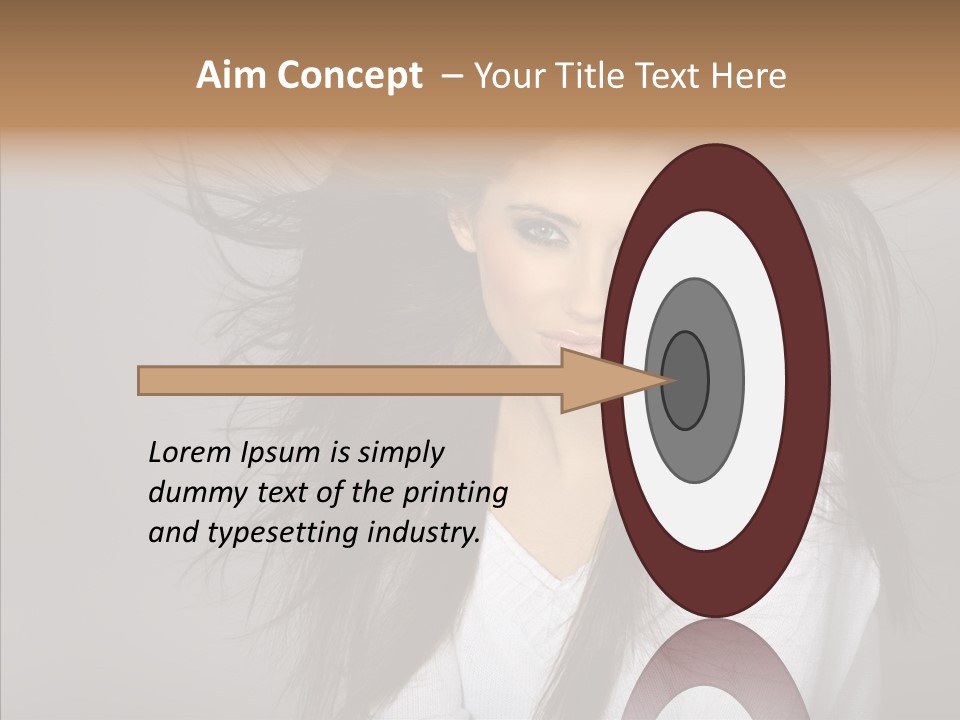 Skincare Model Smile PowerPoint Template