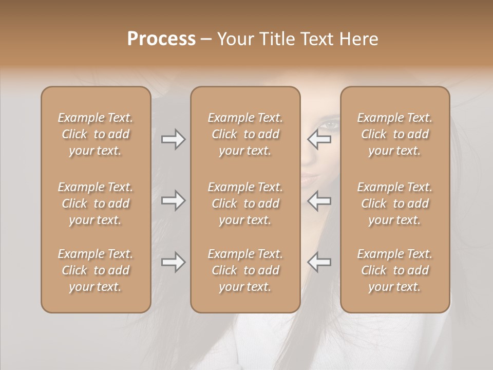 Skincare Model Smile PowerPoint Template