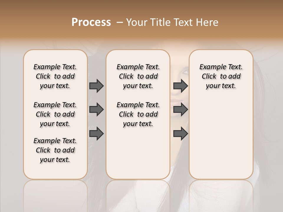 Skincare Model Smile PowerPoint Template