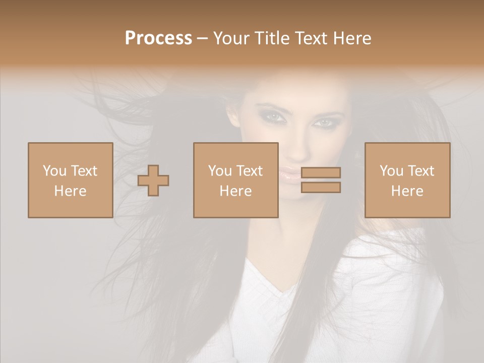 Skincare Model Smile PowerPoint Template