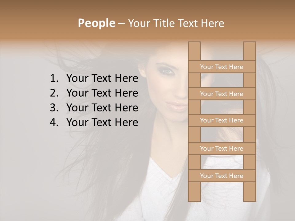 Skincare Model Smile PowerPoint Template
