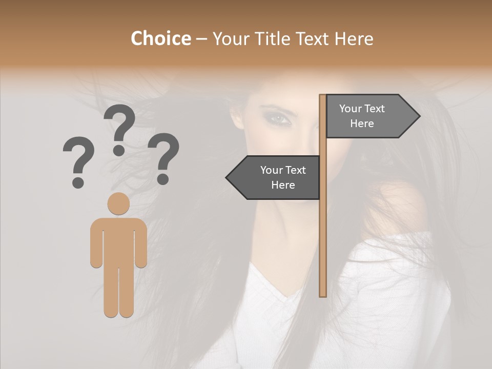 Skincare Model Smile PowerPoint Template