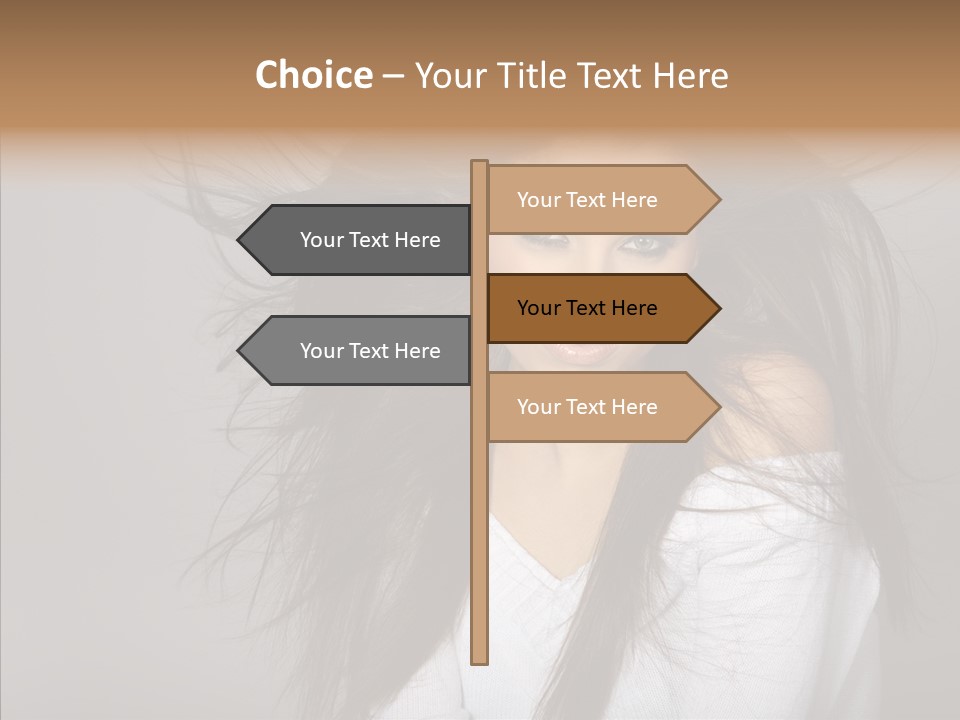 Skincare Model Smile PowerPoint Template