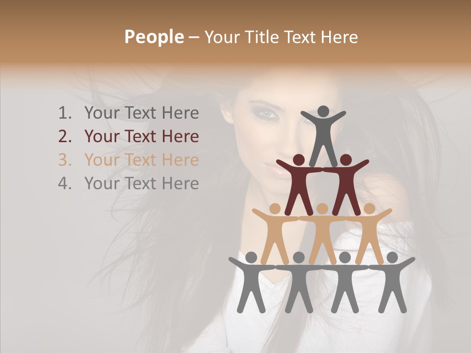 Skincare Model Smile PowerPoint Template