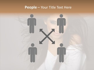 Skincare Model Smile PowerPoint Template