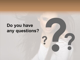 Skincare Model Smile PowerPoint Template