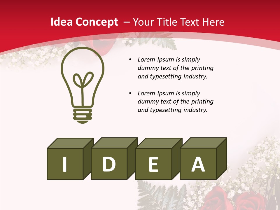 Rosebud Day Bloom PowerPoint Template