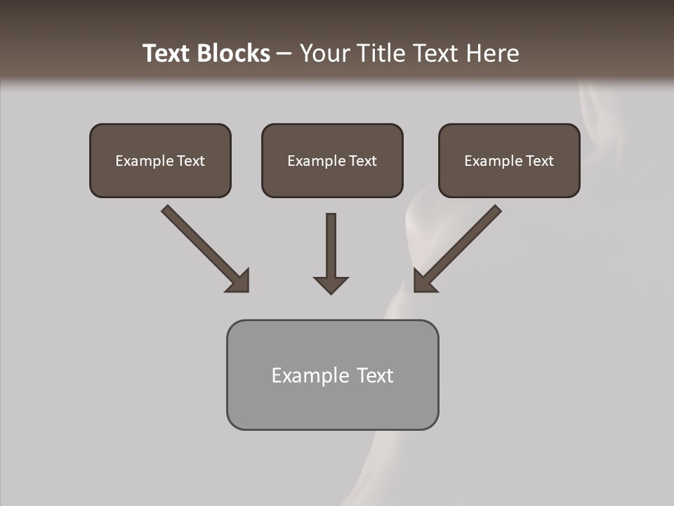 Girl Silhouette Abstract PowerPoint Template