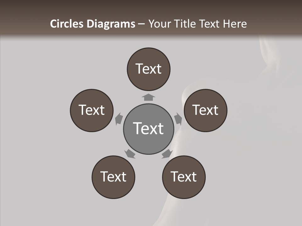 Girl Silhouette Abstract PowerPoint Template