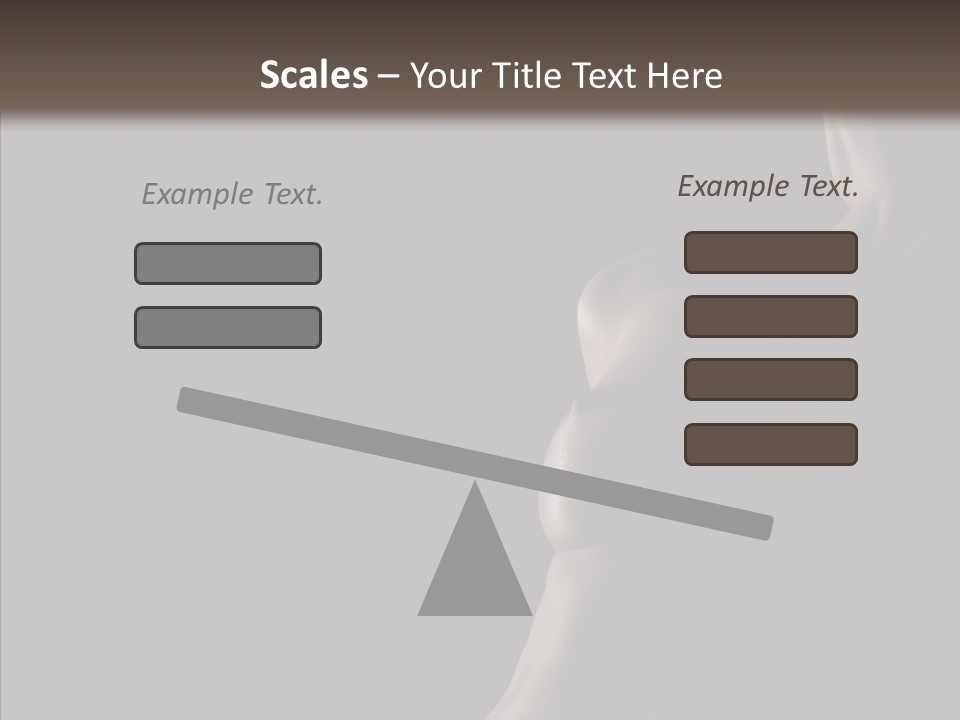 Girl Silhouette Abstract PowerPoint Template