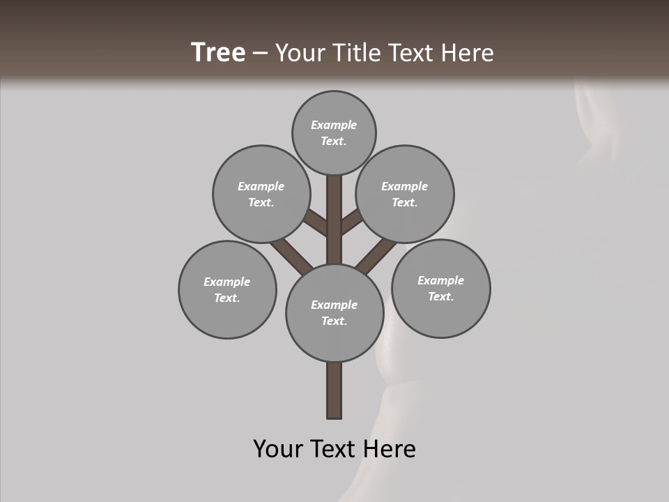 Girl Silhouette Abstract PowerPoint Template