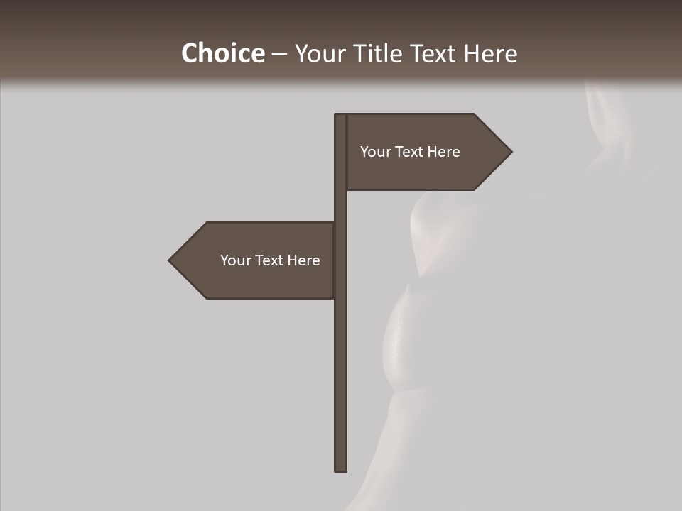 Girl Silhouette Abstract PowerPoint Template