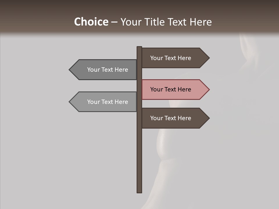 Girl Silhouette Abstract PowerPoint Template