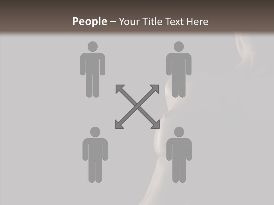 Girl Silhouette Abstract PowerPoint Template